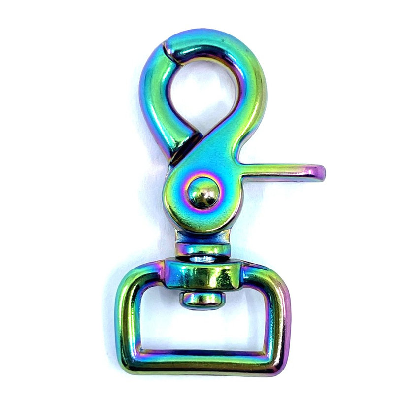 Karabina vypouštěcí duhová 59x20mm