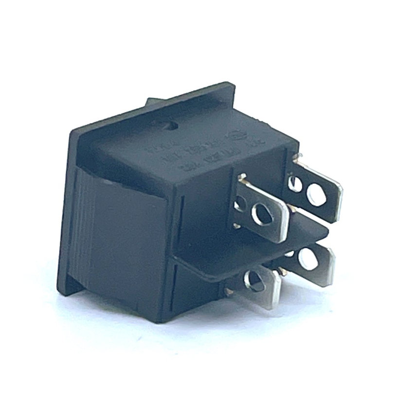 Kolébkový vypínač ON-OFF, 2-poloh. černý, 16A, 250V, 0-I