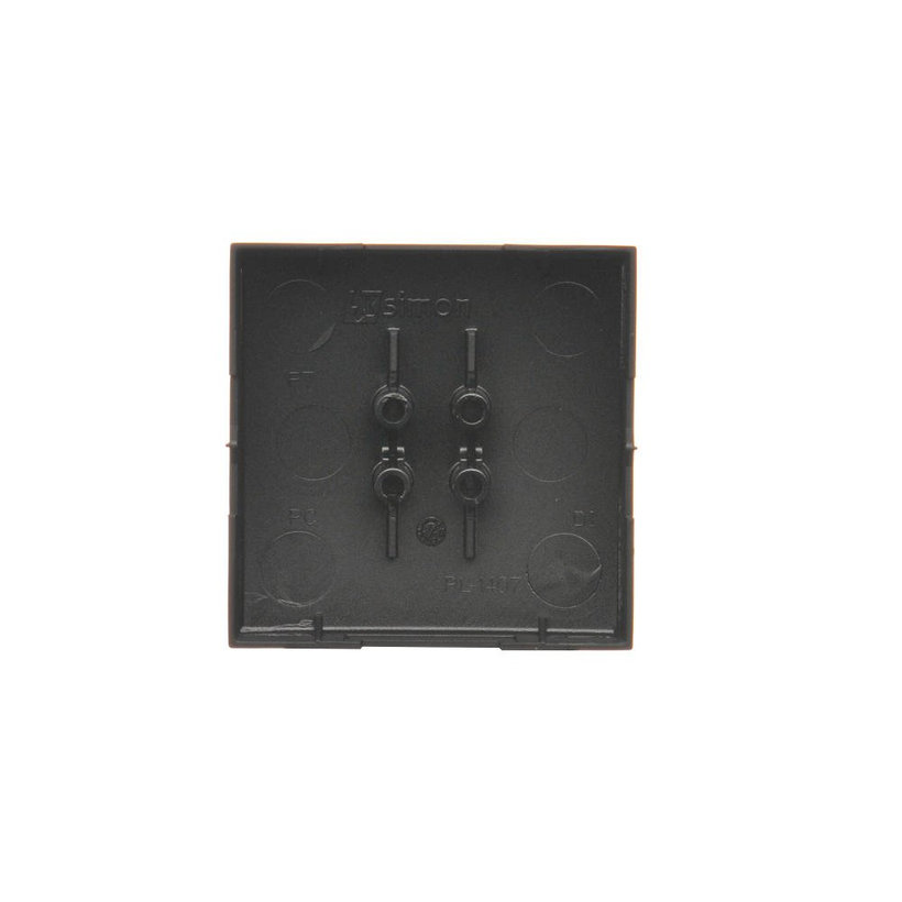 Kryt jednoduchý pro spínače a tlačítka - černý matný