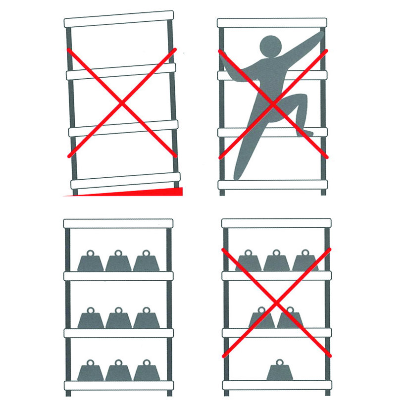 Plastový regál 60×30x92,6cm – 4 police