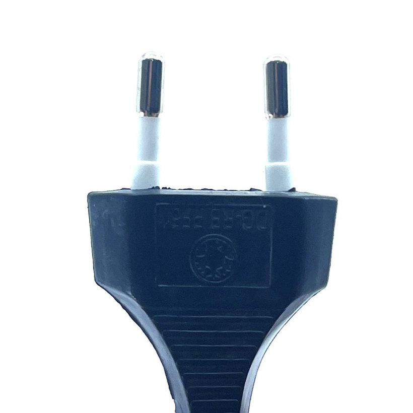 Flexo šňůra 2m 2x0,75 černá plochá - vypínač