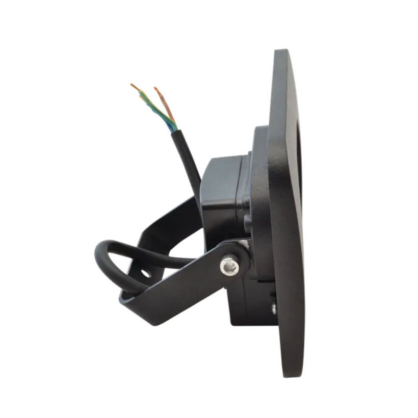 LED SMD reflektor černý s čidlem 10W - neutrální bílá