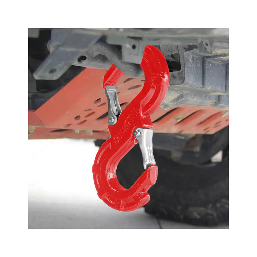 S hák s pojistkou pro offroad červený