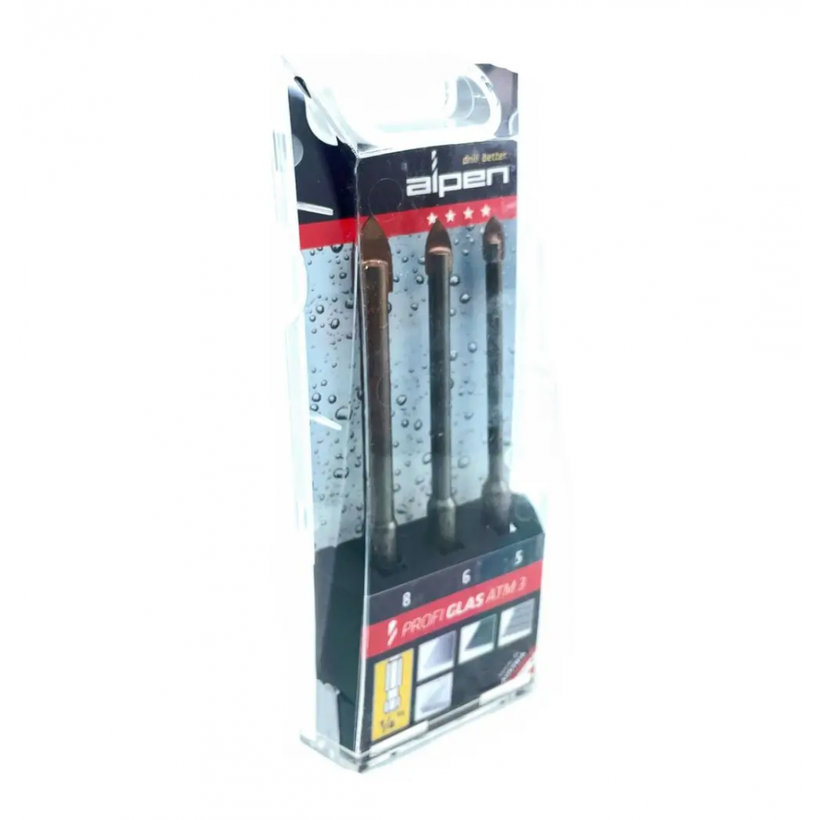 Sada vrtáků Profi Glas ATM3-3dílná