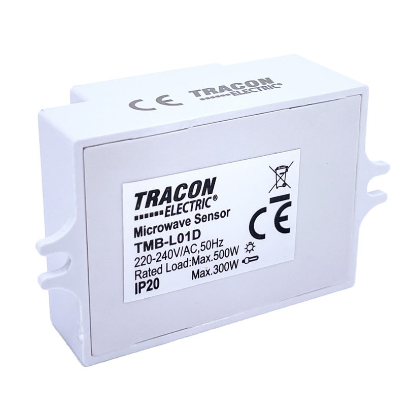 Snímač pohybu mikrovlný - bílý 360°