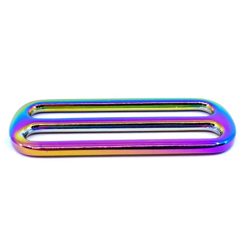 Průvlečná spona duhová 25x7mm