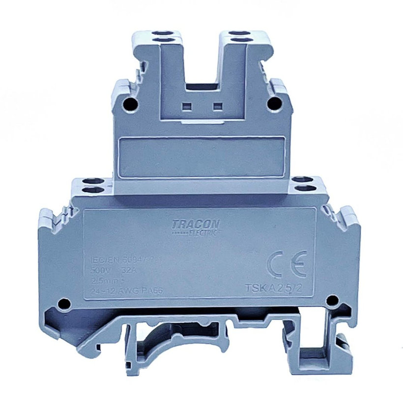 Dvojnásobná řadová svorka pro fázový (L) vodič 2,5mm²