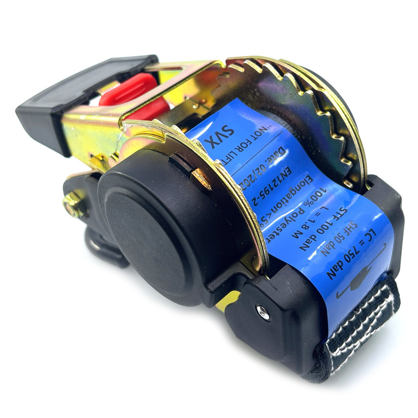 Upínací samonavíjecí pás / kurtna / s navíječem a háky 1,8M