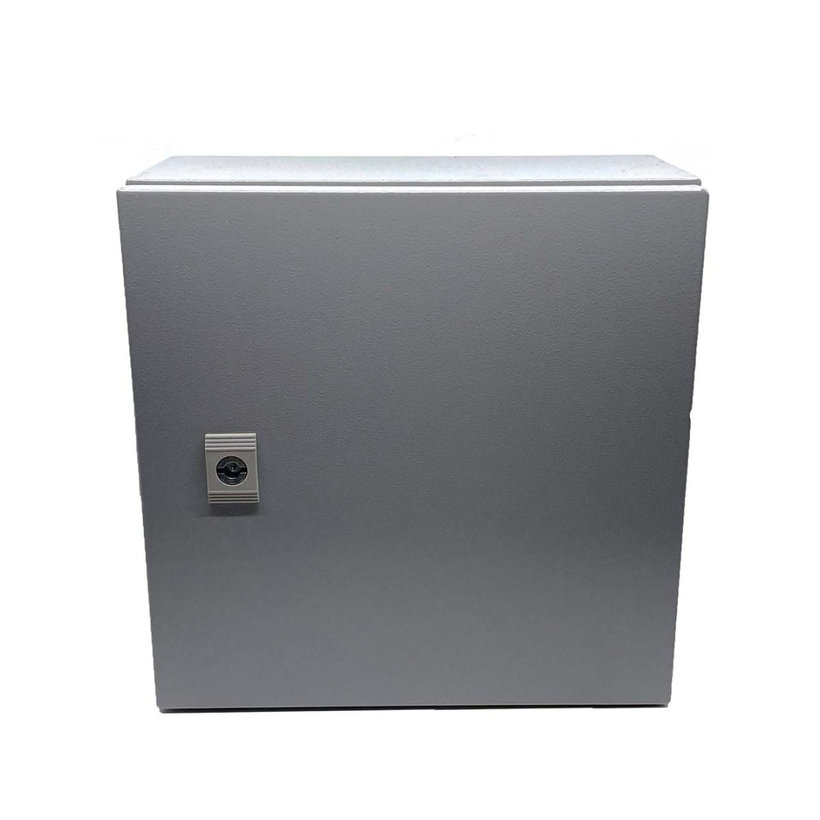 Ocelově-plechová rozvodnice, šedá 400x400x200mm