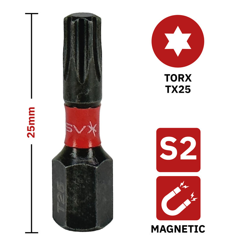 Bit magnetický TX25x25mm