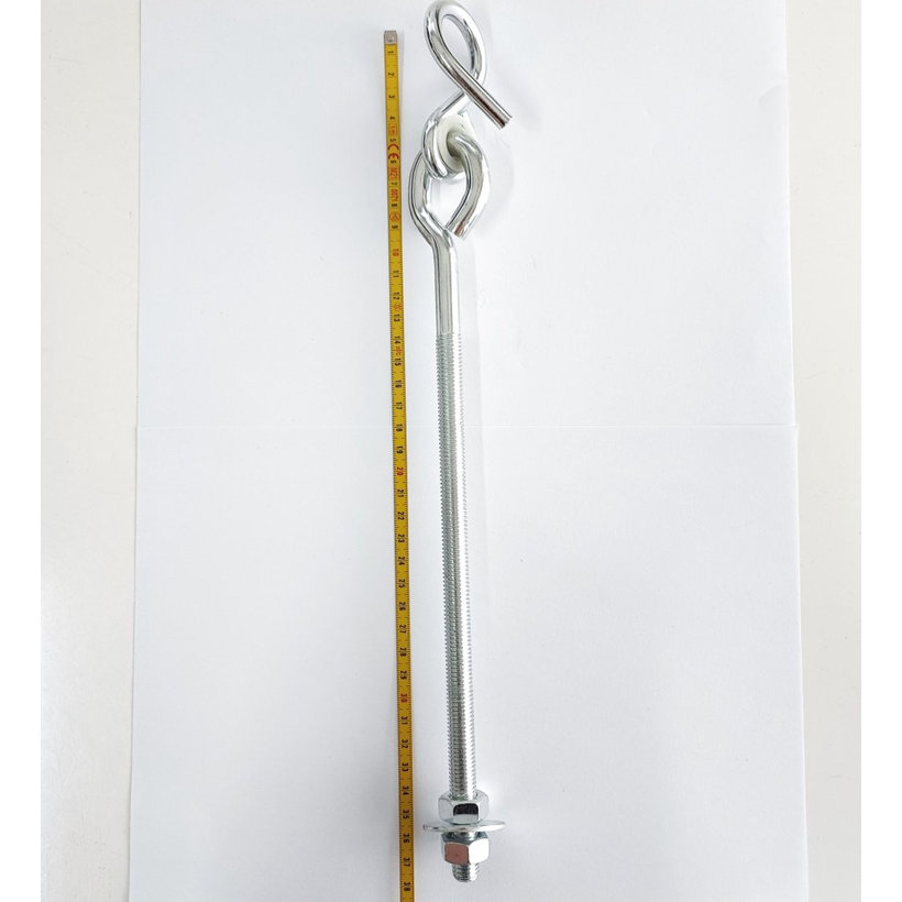 Hák houpačkový se závitem a s objímkou M12x320mm