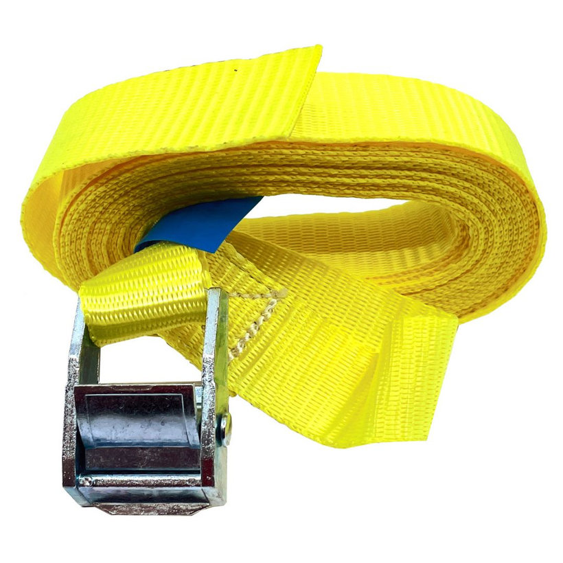 Jednodílný rychloupínací pás se sponou a volným koncem žlutý 6M