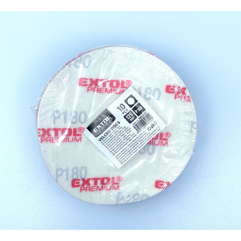 Brusný papír na suchý zip - kruh 125mm