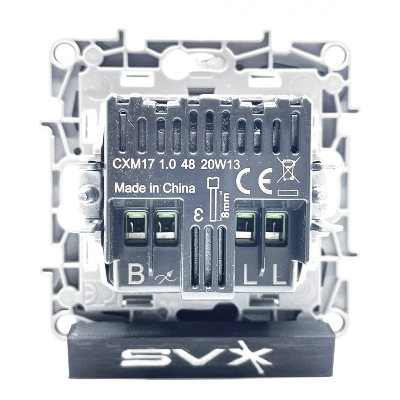 Niloé otočný stmívač bílý