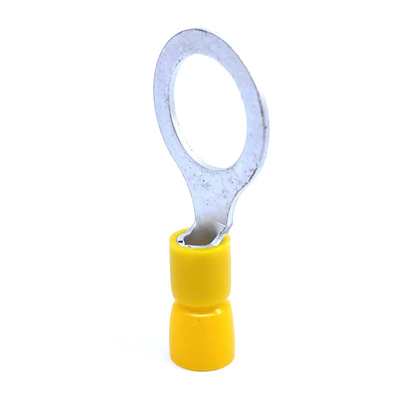 Izolované Cu kabelová oka lisovací žluté 6mm²