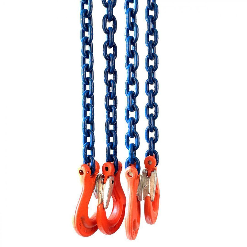 Řetězový závěs oko-4 háky tř 100 se zkracovačem (1,5 m, 8000/6000 kg, 10 mm)