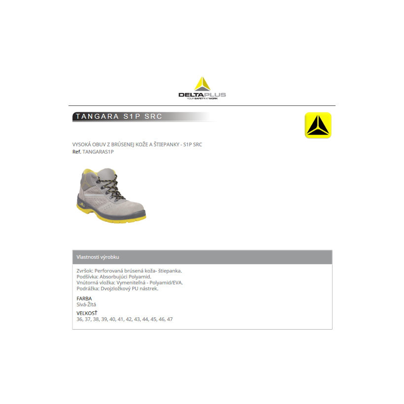 Vysoká pracovní obuv TANGARA 41