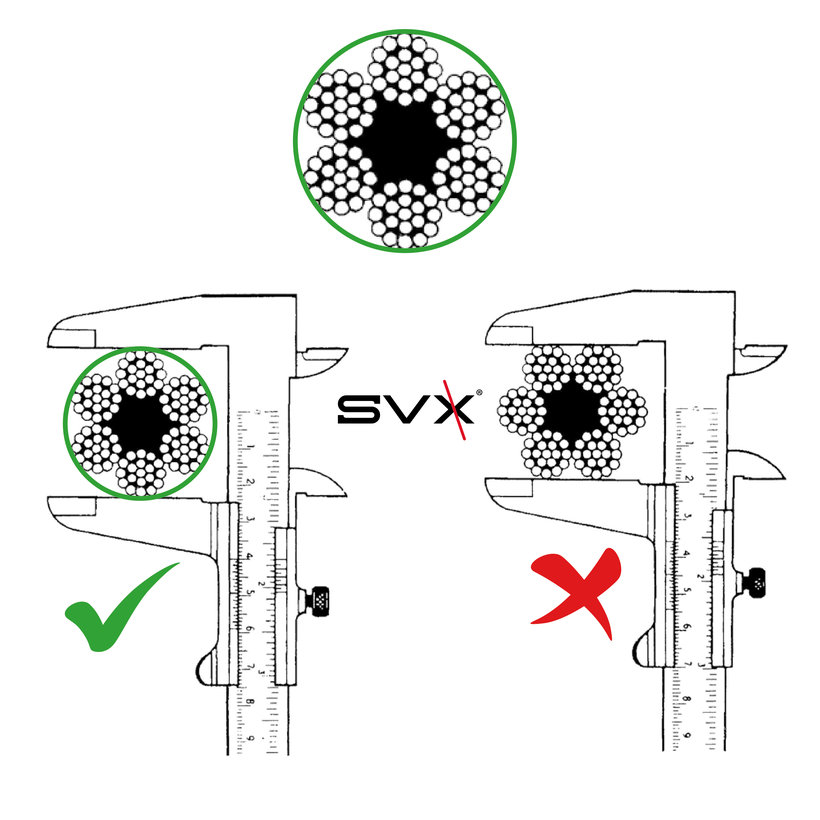 Ocelové lano DIN 3060 6x19+FC - velký návin 6mm