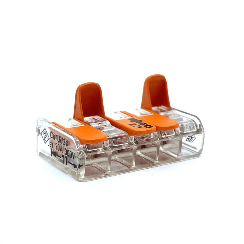 Svorka bezšroubová s páčkou - 5 vodičů