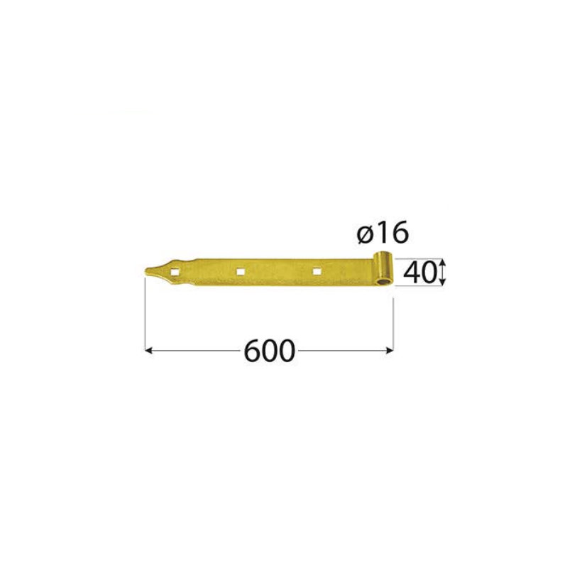 Závěs pásový ZP černý 600x40