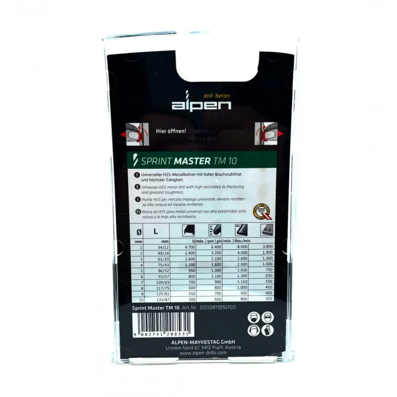 Sada vrtáků do kovu Sprint Master - 10 dílná