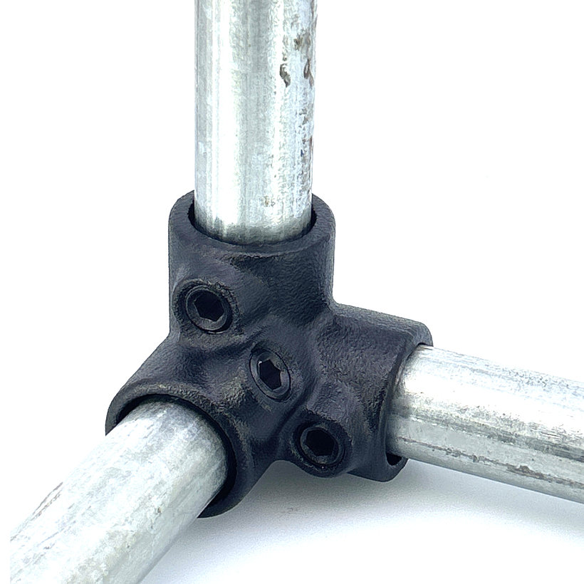 Spojovací článek tři větve 27 mm - černý