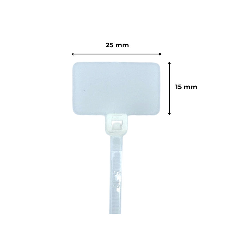 Označovací štítek s páskou bílý - 3,6x220mm