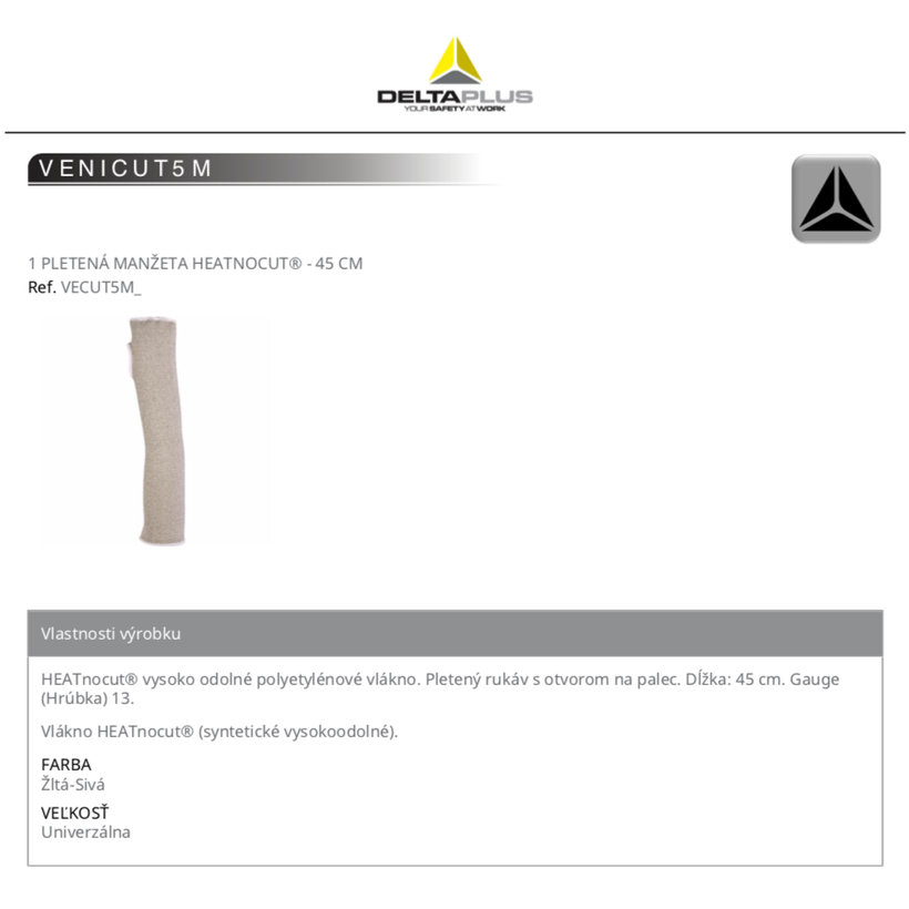 Pletená manžeta VENICUT5M