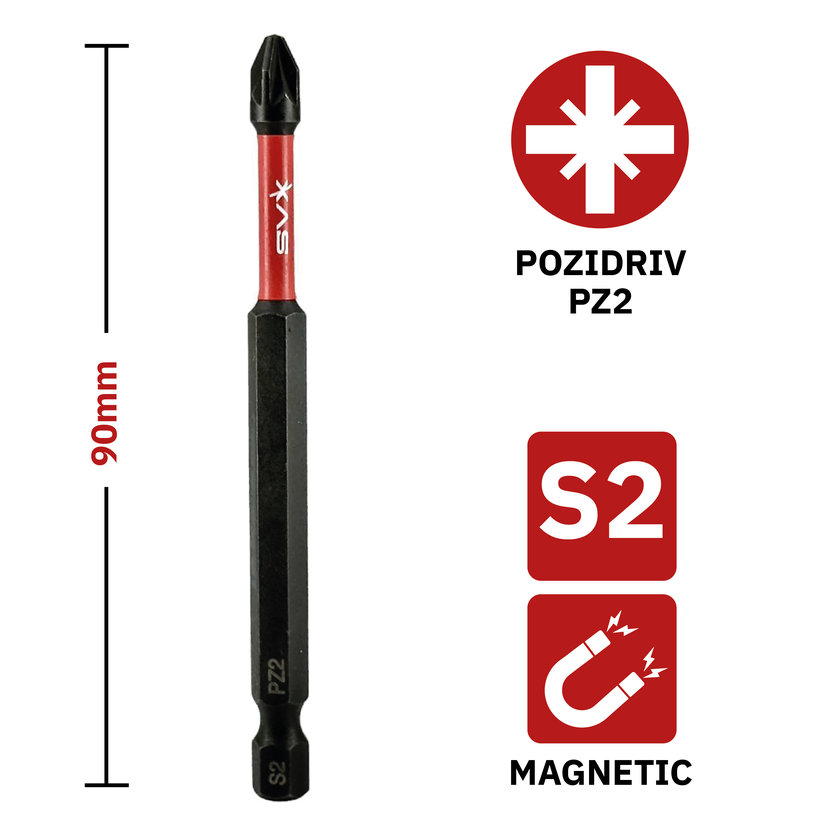 Bit magnetický PZ2x90 mm