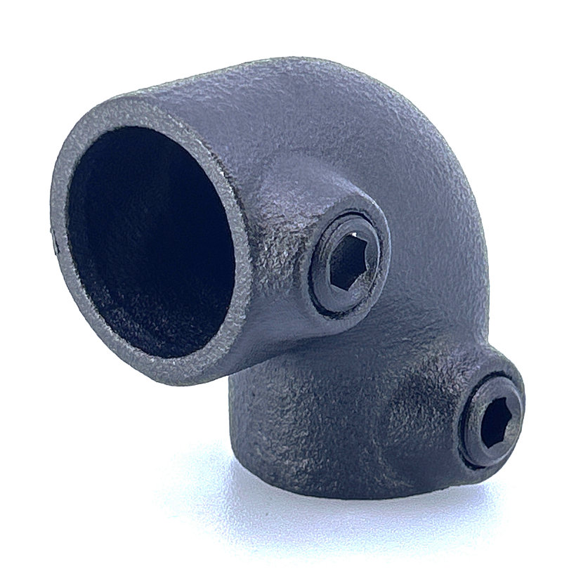 Spojovací článek ve tvaru L 27 mm - černý