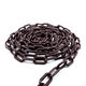 Plastový řetěz hnědo/bordová 10mm