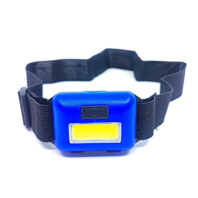 Čelová LED lampa na baterie černá 3W