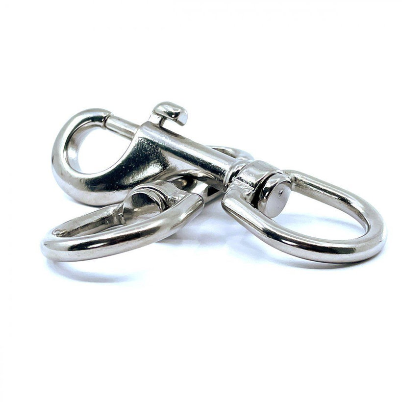 Nerezová karabina otočná A4 104 mm