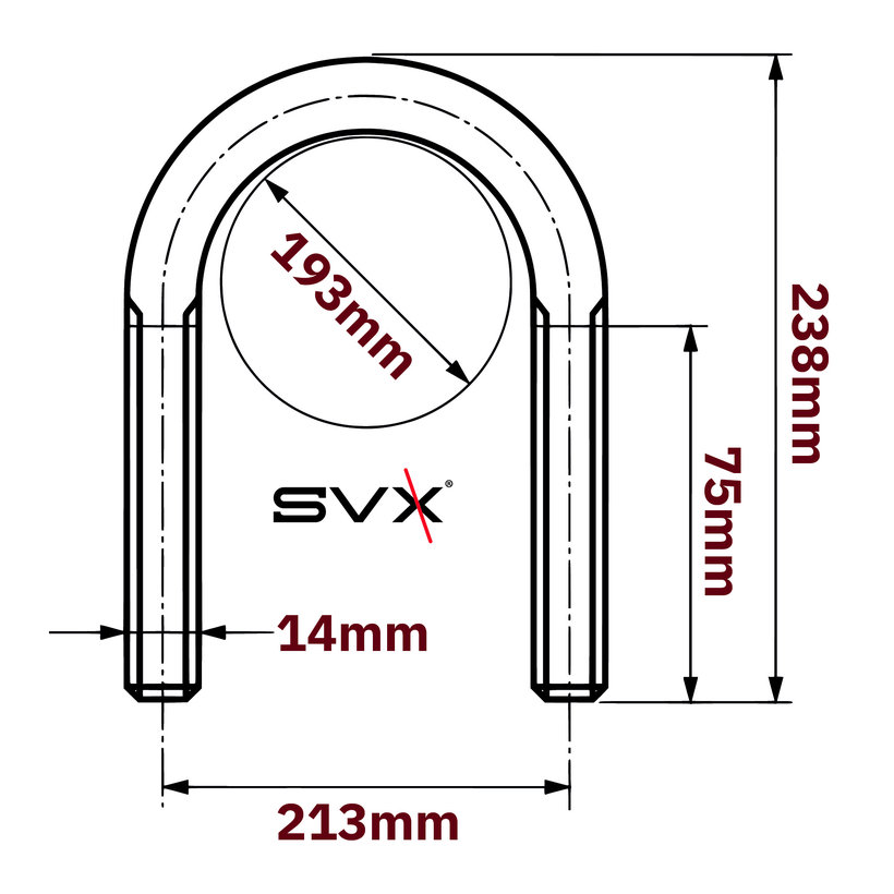 Třmen potrubní zn 193mm