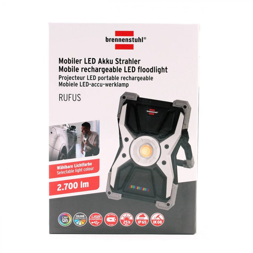 Mobilní nabíjecí LED reflektor RUFUS 3020 MA s barevným podáním