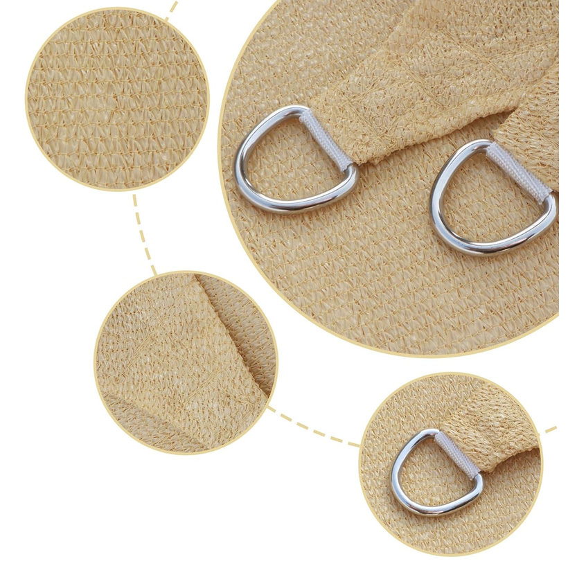 Stínící plachta béžová 3,6x3,6 m