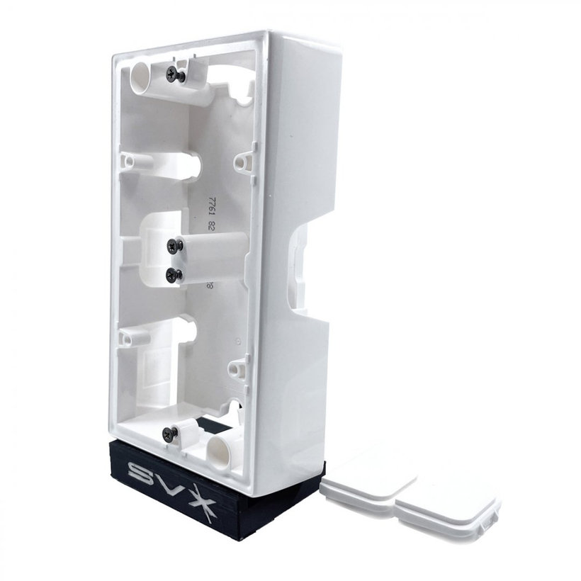 Valena 2 krabice na omítku bílá