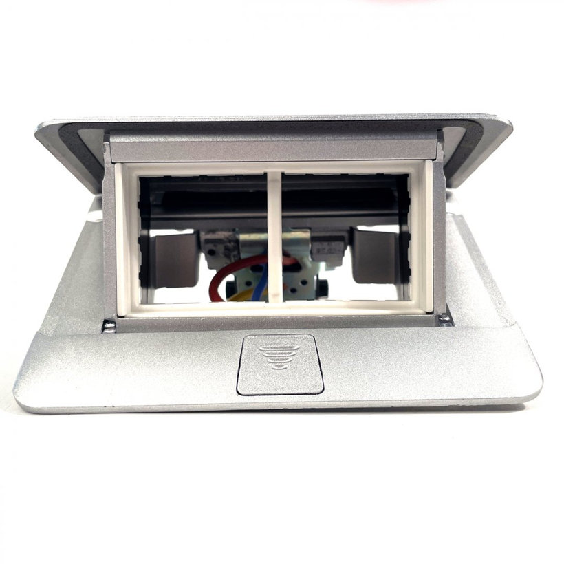 Pop-up krabice - matný hliník - 4 modul