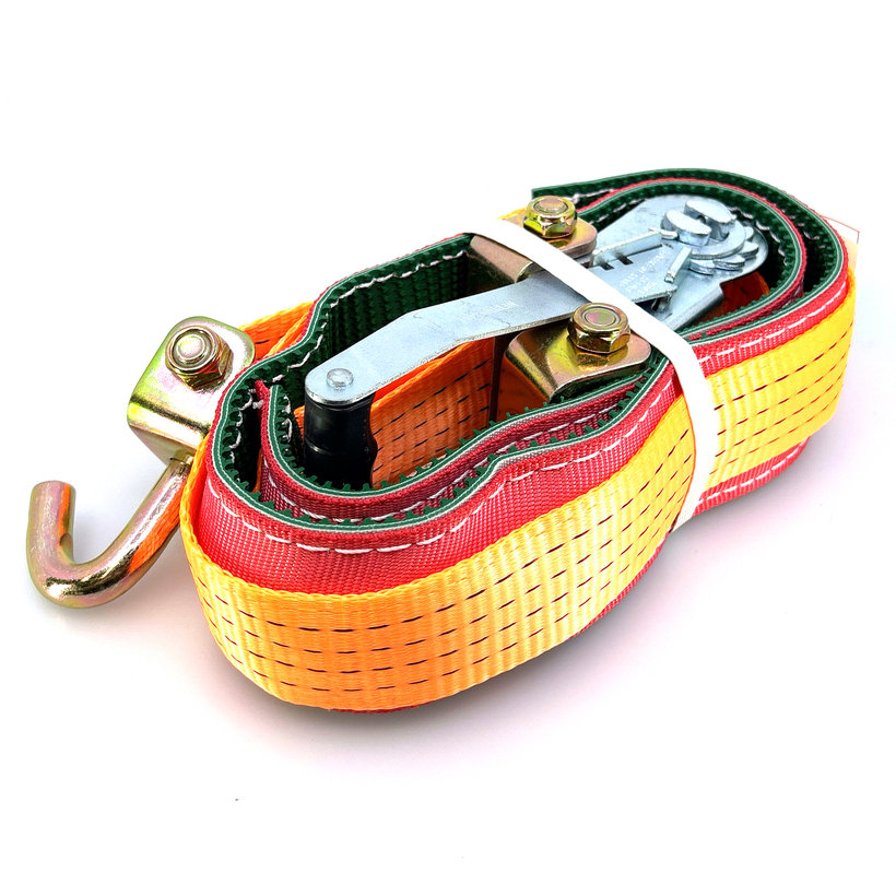 Gurtna na odtahovku s návlekem 4T - 3,5 m + 3 otočné háky