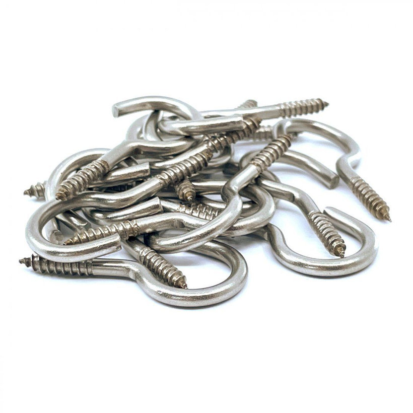 Nerezový hák s vrutem 60 mm