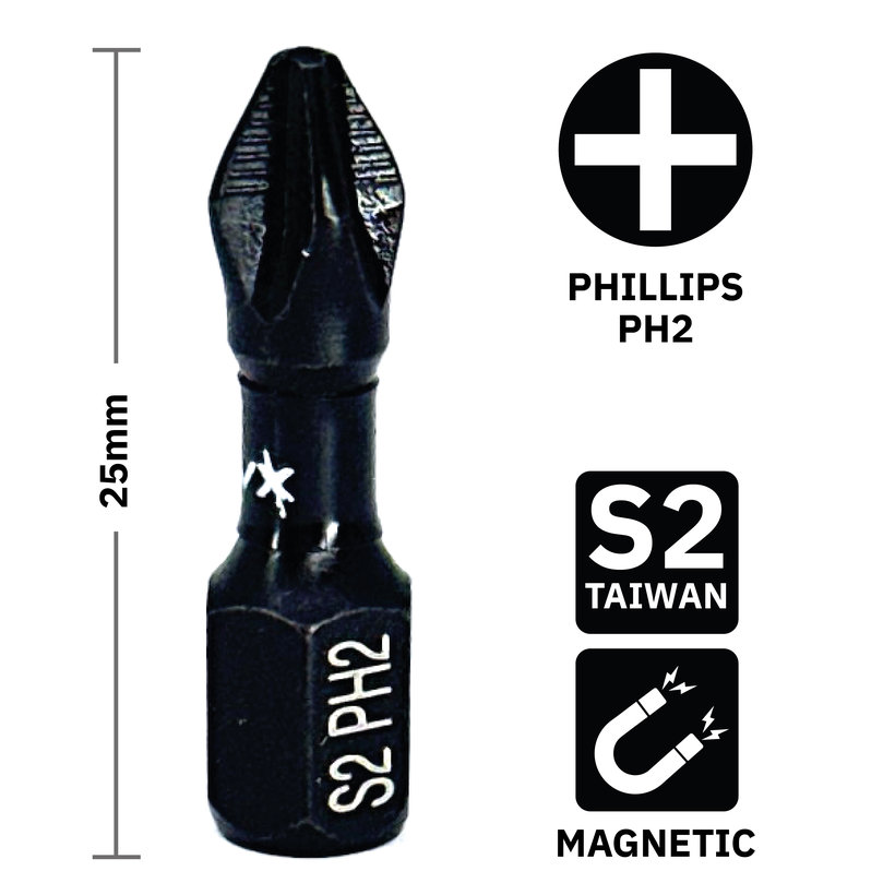 Bit magnetický PH2x25mm