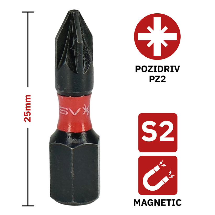 Bit magnetický PZ2x25mm