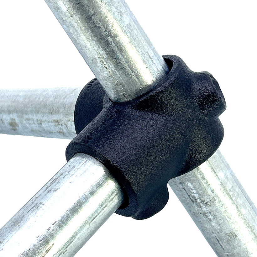 Spojovací článek čtyři větve 27 mm - černý