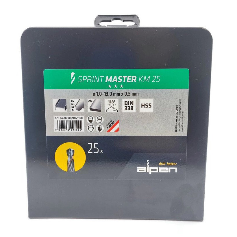 Sada vrtáků do kovu Sprint Master - 25dílná