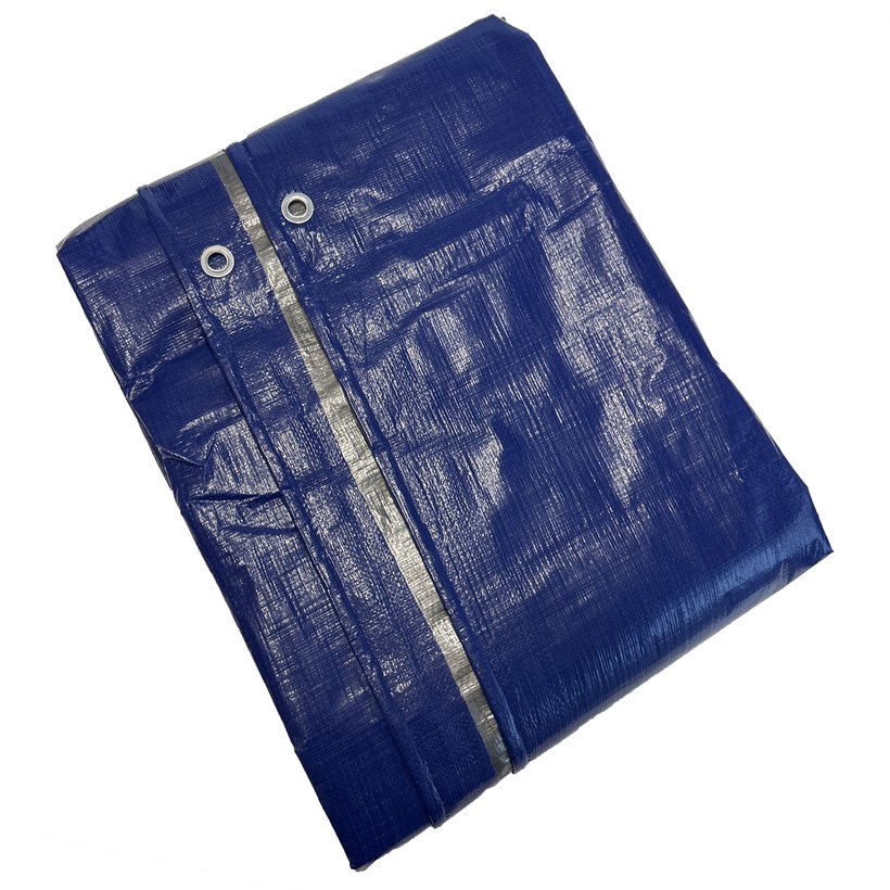 Plachta krycí 2x8m modro-stříbrná 200g/m²