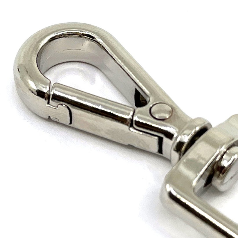 Karabina vodítková - poniklovaná 52x16mm