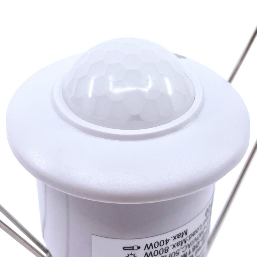 Snímač pohybu zapuštěný - miniaturní - bílý 360°