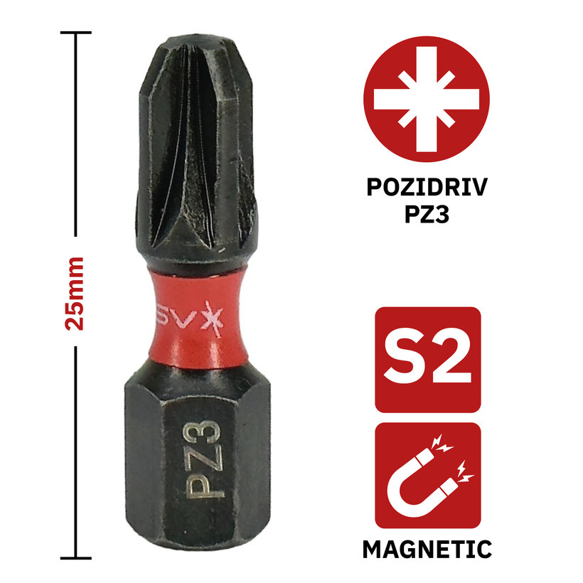 Bit magnetický PZ3x25mm