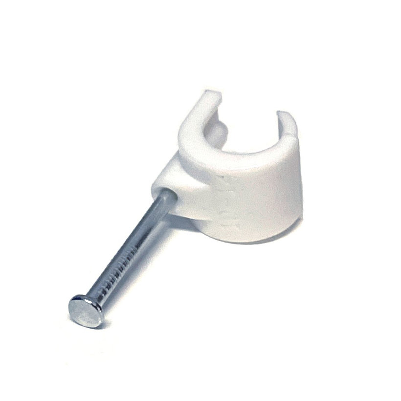 Kabelážní příchytka oválná bílá 7-12mm