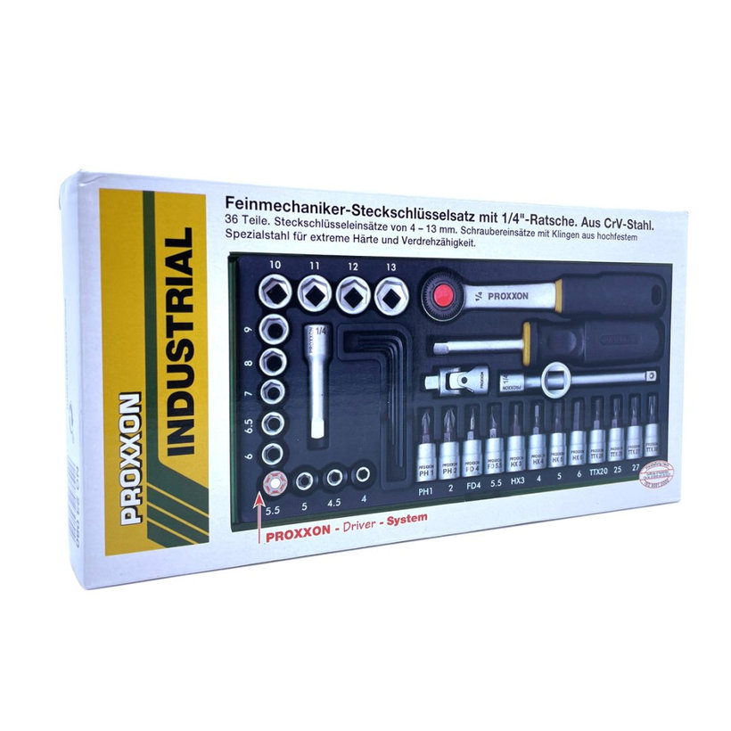 Sada nástrčných klíčů a bitů 1/4&quot;